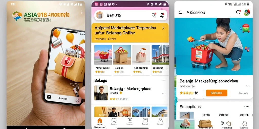 Antarmuka aplikasi ASIA918 yang menarik dan fungsional untuk pengguna.