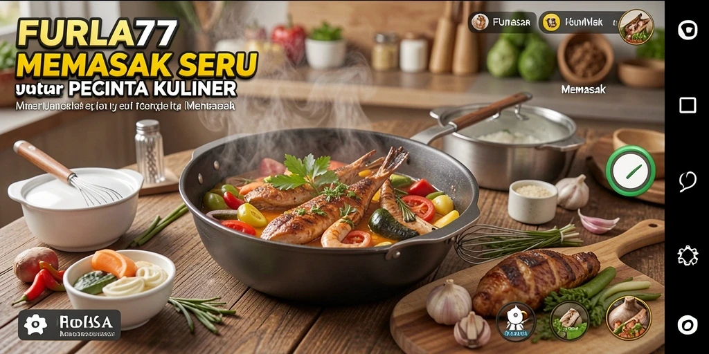 Tampilan antarmuka FURLA77 yang menarik saat memasak.