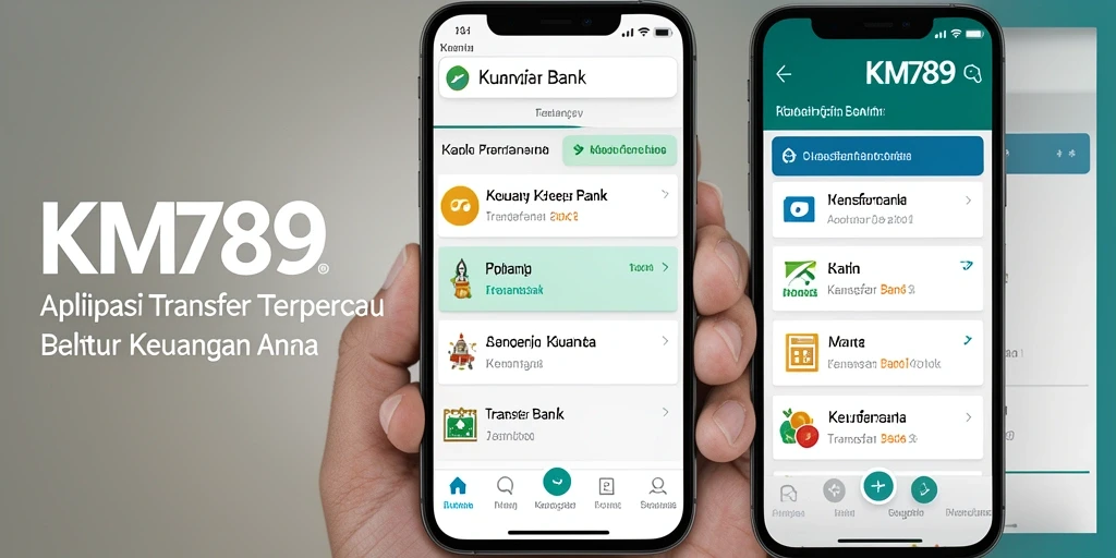 Tampilan antarmuka aplikasi KM789 yang sederhana dan intuitif.