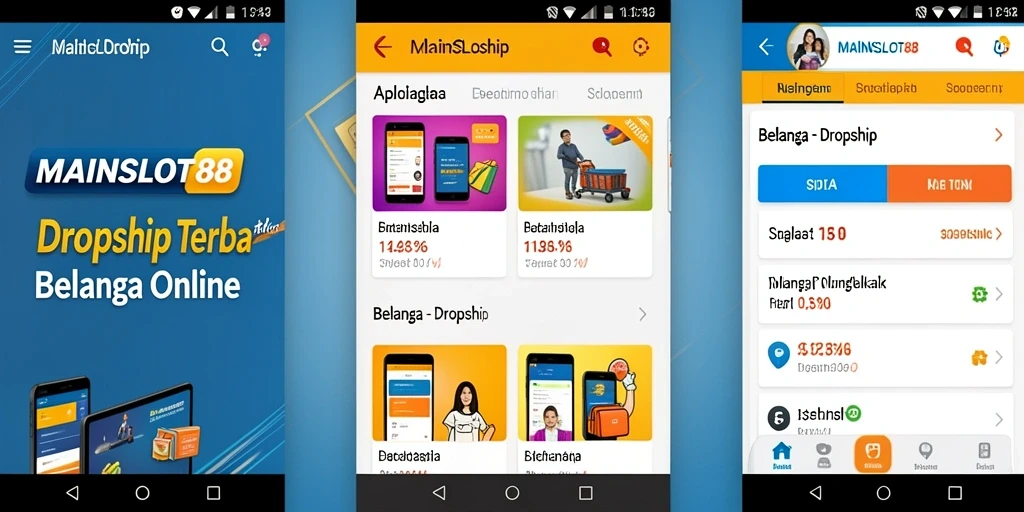 Antarmuka pengguna MAINSLOT88 yang mudah dipahami untuk berbelanja dan dropship.
