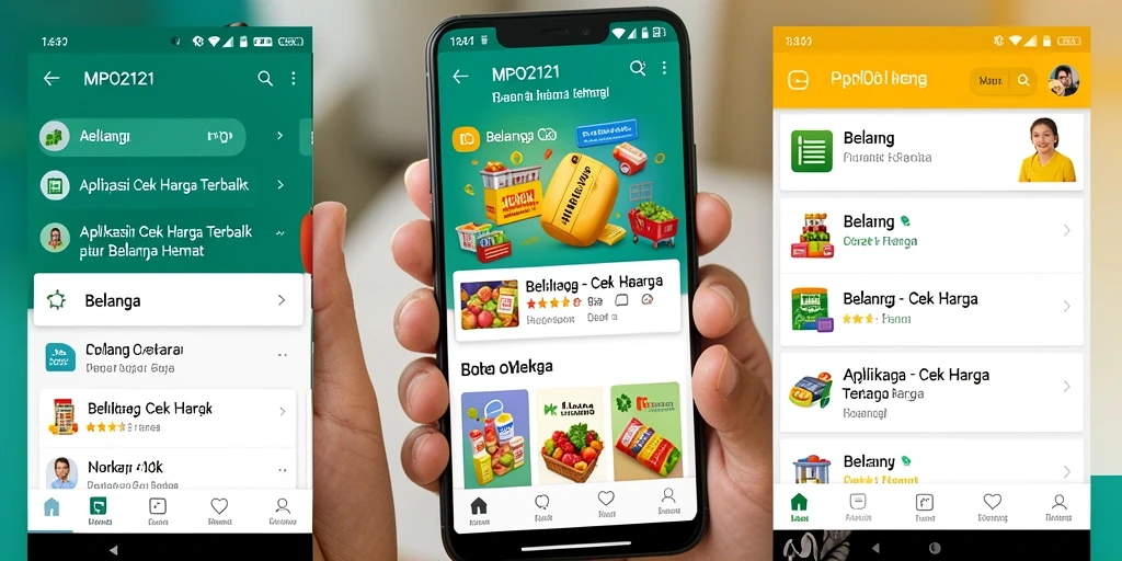 Tampilan antarmuka aplikasi Cek Harga MPO2121 yang intuitif.