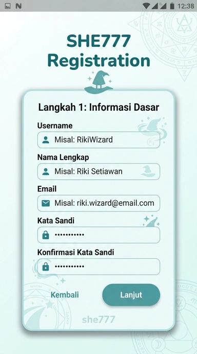 Buat Akun Baru she777 untuk Pengguna Android